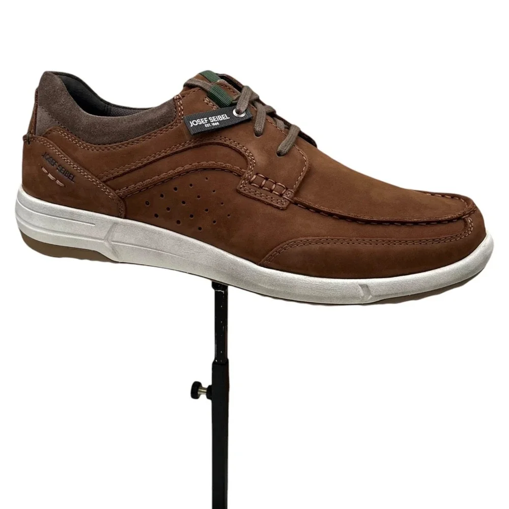 Josef Seibel Men's Enrico 25 Leather Casual Shoe Size EU 43 (US10) Tobacco Brown
